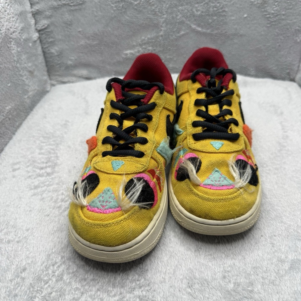 Nike Force 1 LV8 Chinese New Year Gold DQ5071-701 Kids Shoes Size 3Y
